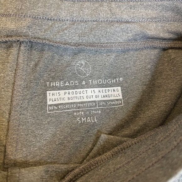 Threads 4 Thought Recycled Polyester Ankle Jogger Pant Gray Small - Picture 3 of 10